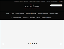 Tablet Screenshot of hiramstailor.com